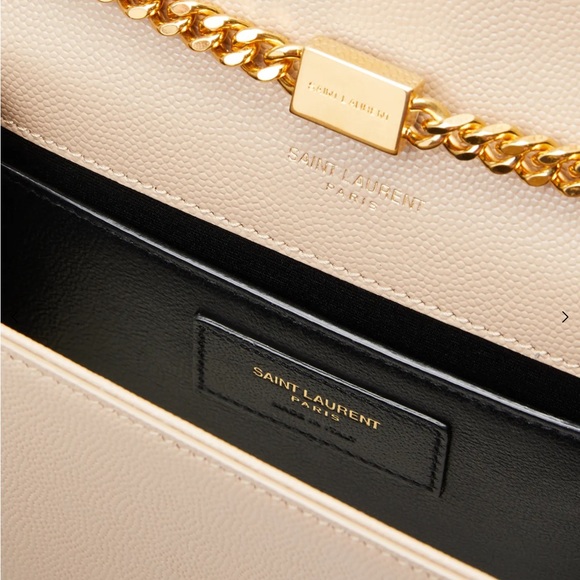 Authentic YSL Saint Laurent KATE SMALL CHAIN BAG IN GRAIN DE POUDRE MSRP $2,268! - Picture 4 of 17